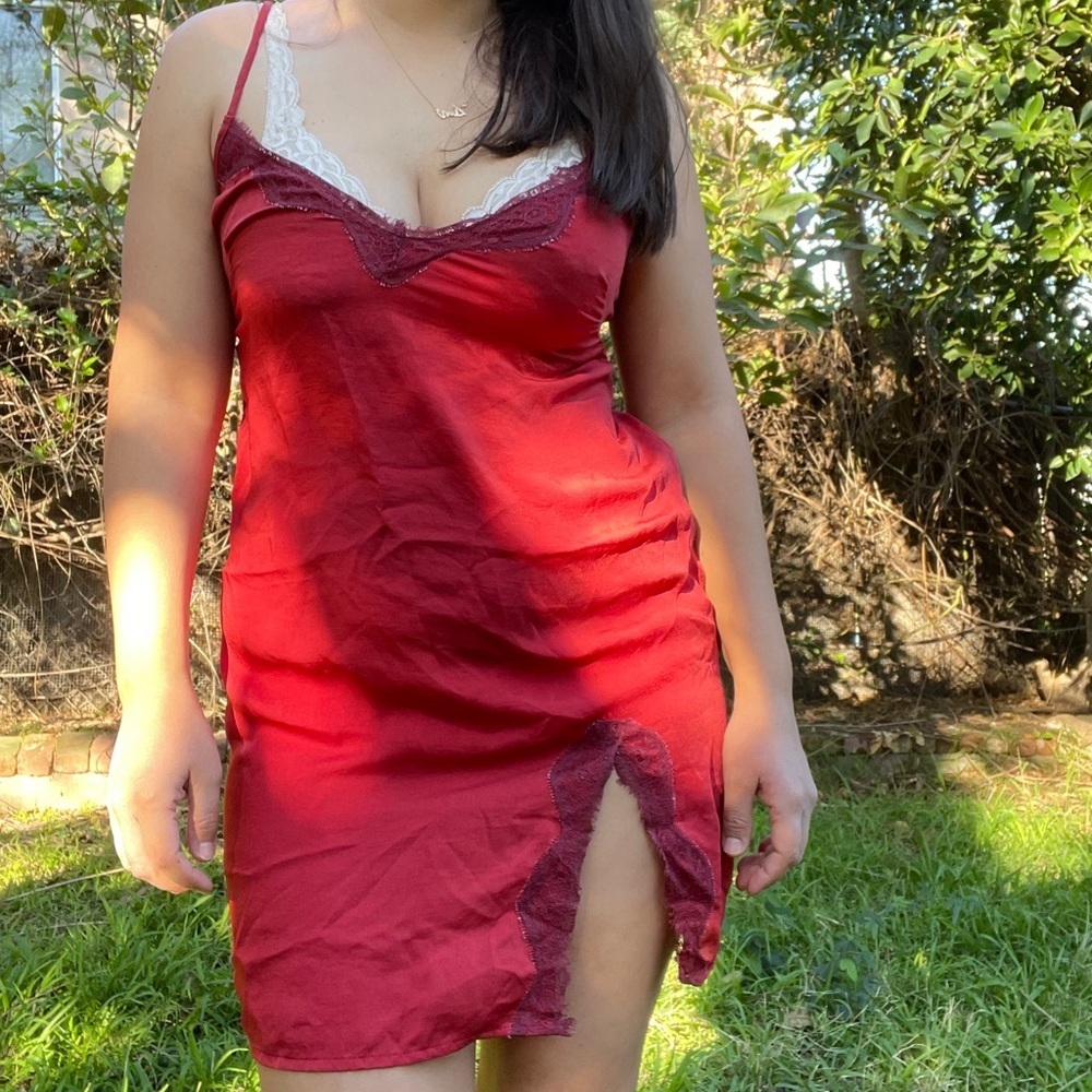 Vintage Silk red dress